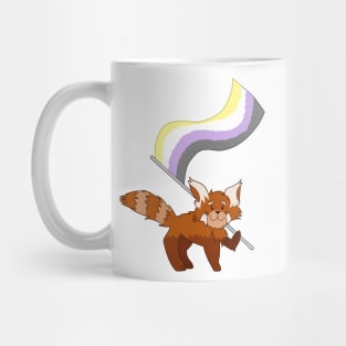 Red Panda Non-Binary Pride Mug
